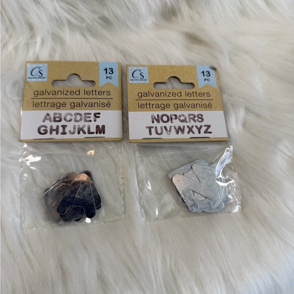 Galvanized Metal Letters Set